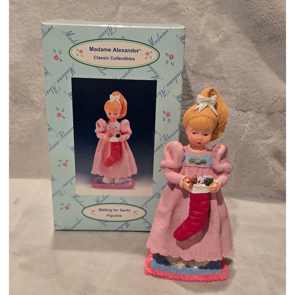 Vintage Madame Alexander Waiting for‎ Santa Figurine Circa 2000 Edition #1 / 881
